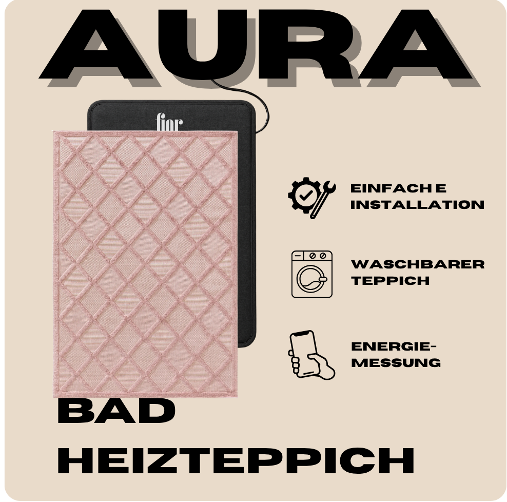 Aura Light Eins - Heizteppich fürs Badezimmer