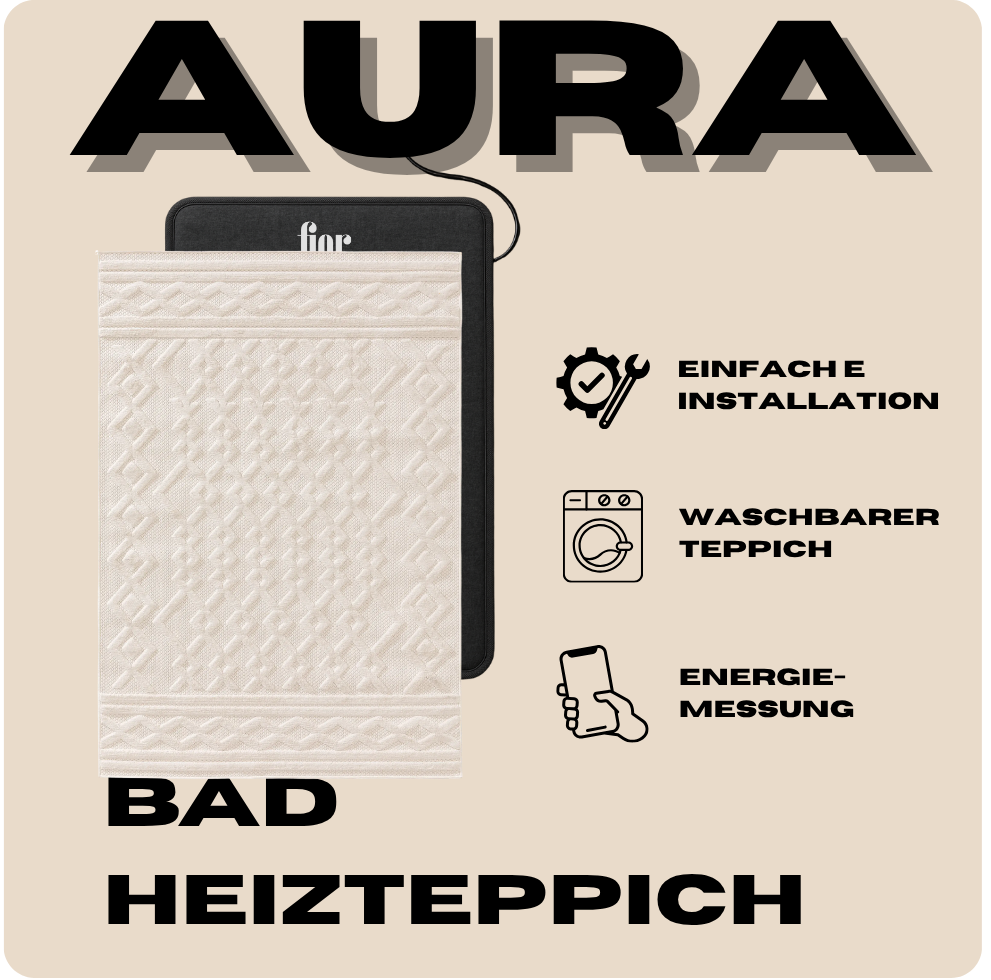 Aura Light Drei - Heizteppich fürs Badezimmer