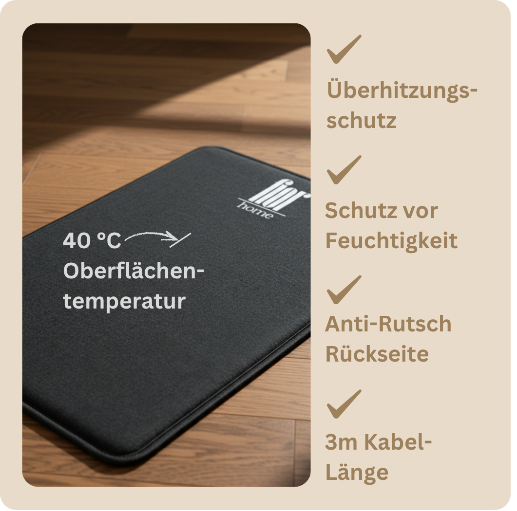 Aura Vier - der smarte Heizteppich fürs Home Office & Wohnzimmer