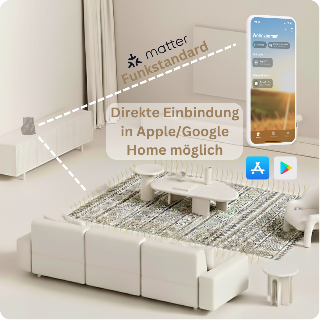 Aura Vier - der smarte Heizteppich fürs Home Office & Wohnzimmer