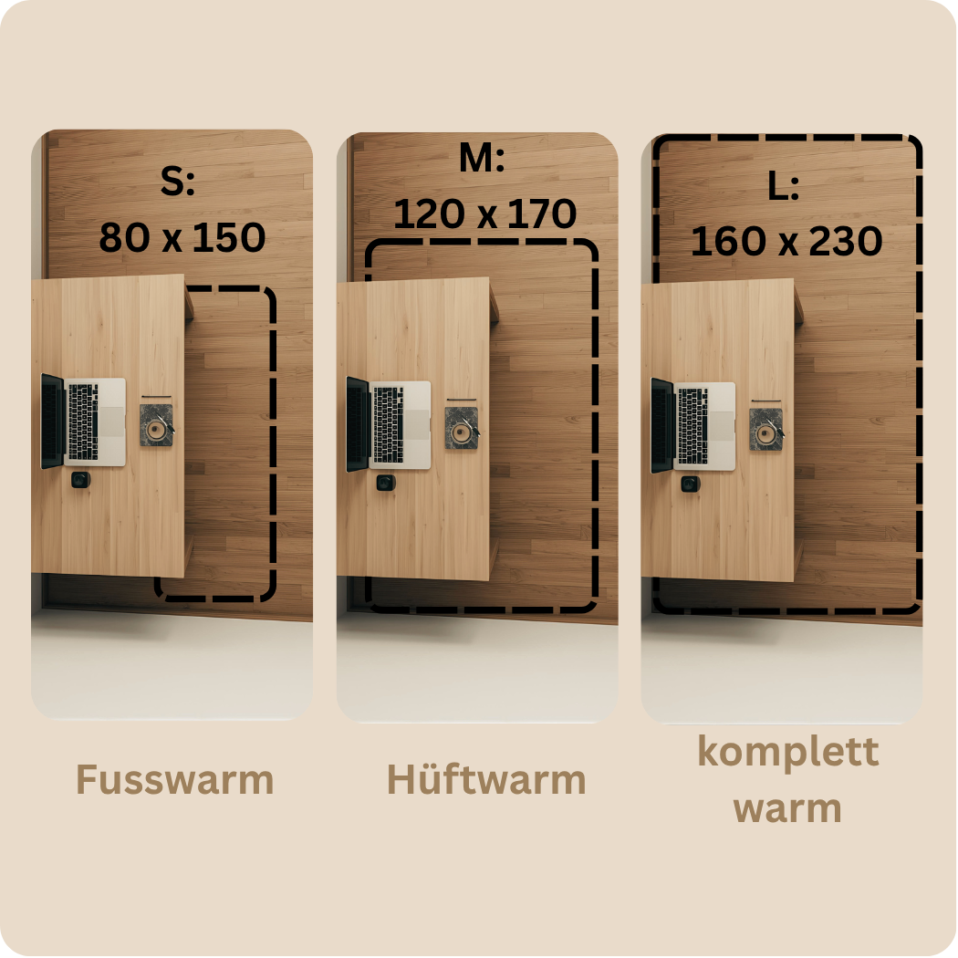 Aura Vier - der smarte Heizteppich fürs Home Office & Wohnzimmer