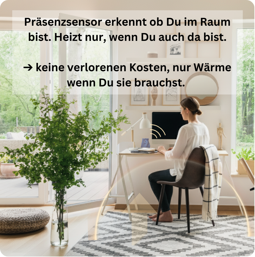 Aura Zehn - Heizzone fürs Home Office