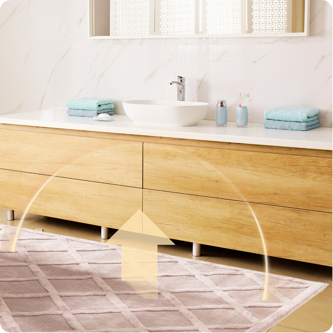 Aura Light Eins - Heizteppich fürs Badezimmer