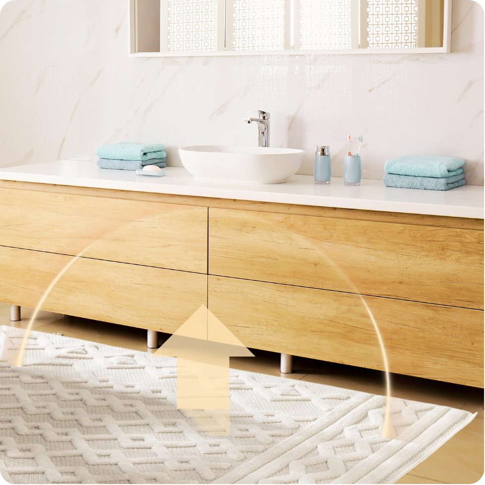 Aura Light Drei - Heizteppich fürs Badezimmer