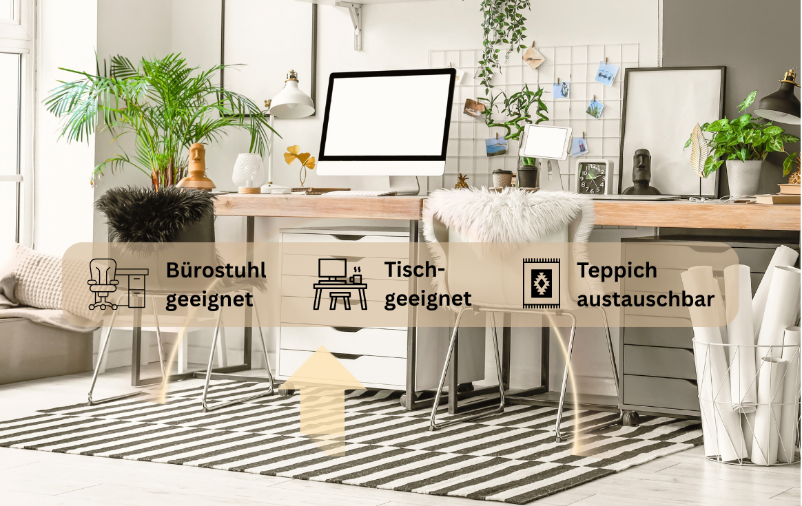 Aura home office - der intelligente Heizteppich