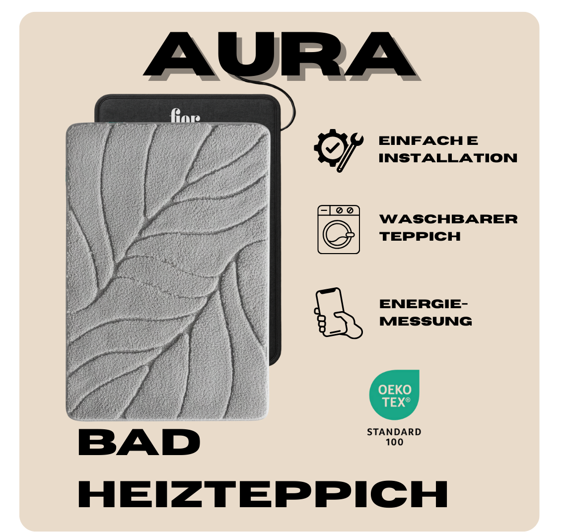 Aura Pebble - Heizteppich fürs Badezimmer