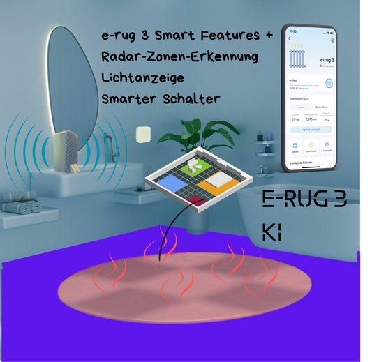e-rug 3 KI bath heizzone heizteppich