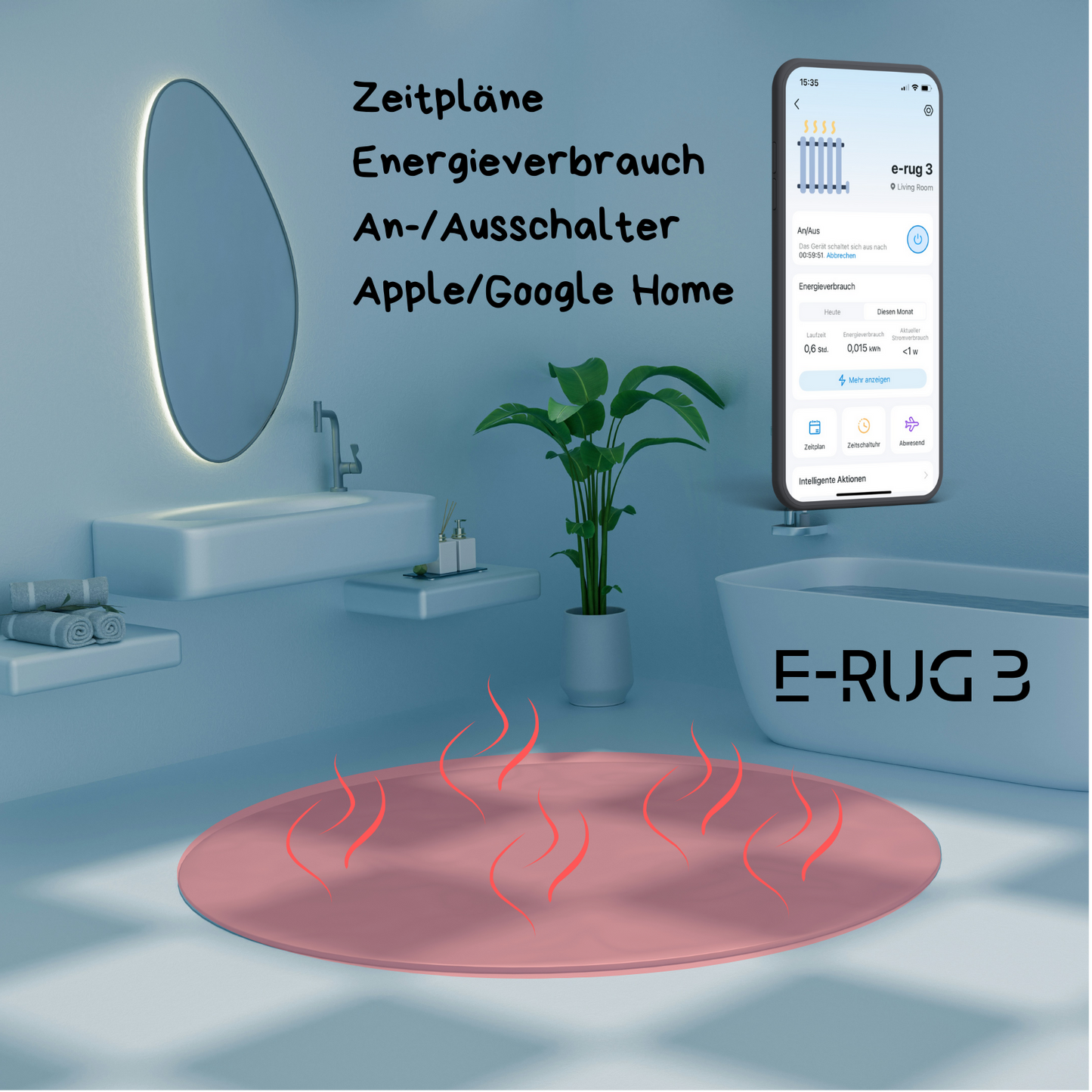 e-rug 3 bath heizzone heizteppich
