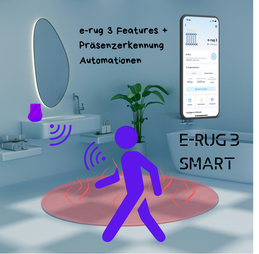 e-rug 3 SMART bath heizzone heizteppich