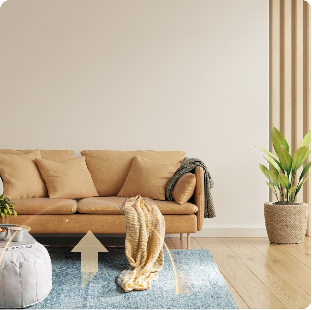 Aura Neun - der KI-Heizteppich für die Couch